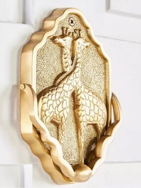 Anthropologie Gia Gold Giraffe For Knocker